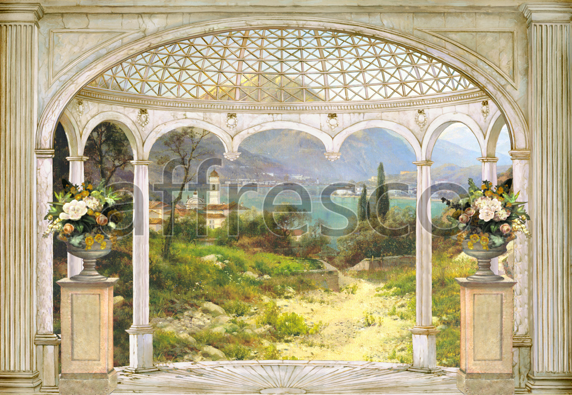 4520 | Picturesque scenery | Gulf view from an arbour | Affresco Factory