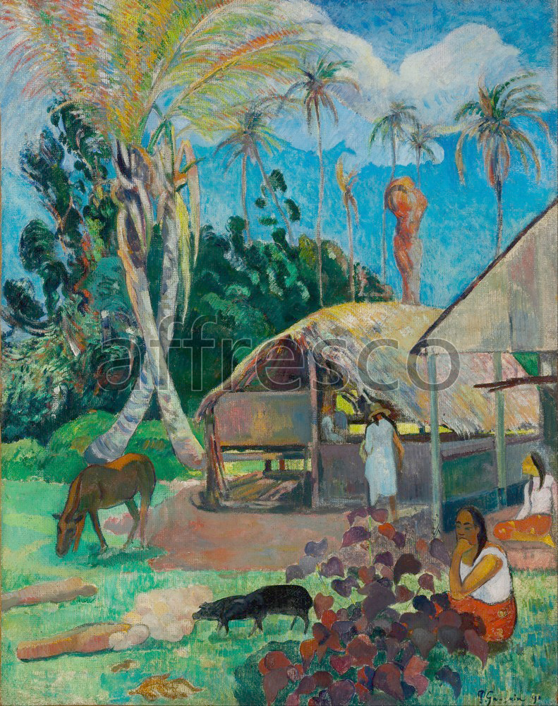Impressionists & Post-Impressionists | Paul Gauguin The Black Pigs | Affresco Factory