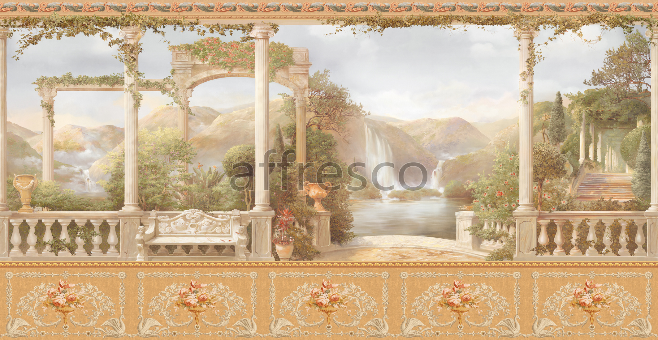ID135714 | Picturesque scenery | Landscape in Empire style | Affresco Factory