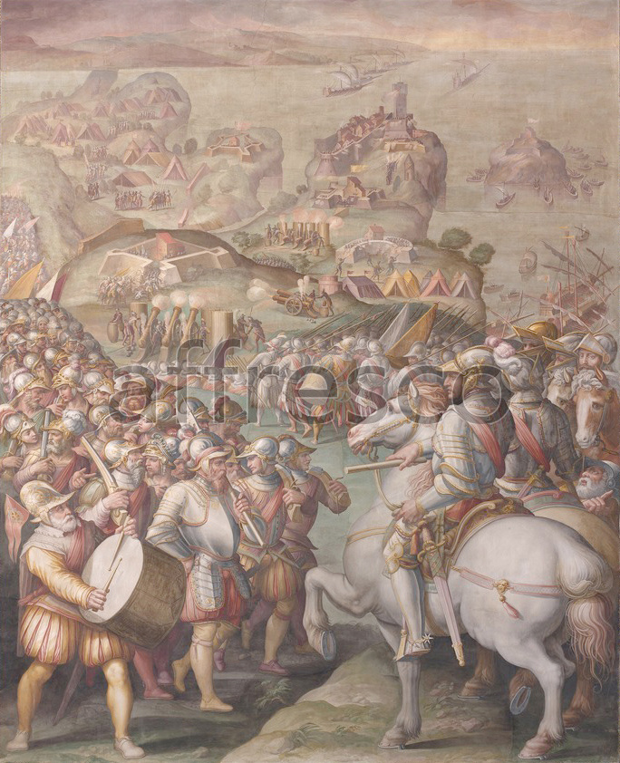 Scenic themes | Giorgio Vasari Capture of Porto Ercole | Affresco Factory