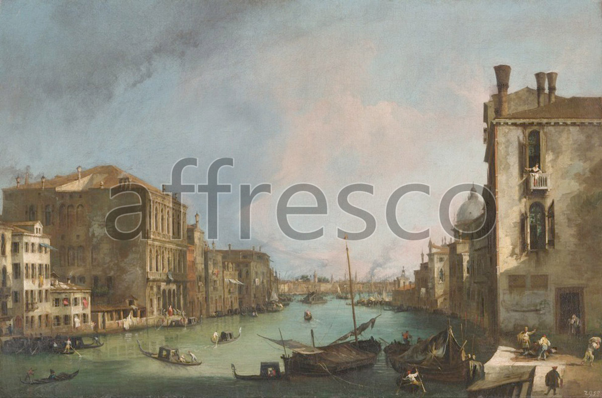 Classic landscapes | Canaletto The Grand Canal in Venice with the Palazzo Corner CaGrande | Affresco Factory