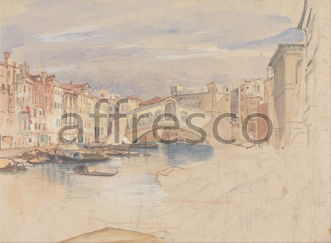 Classic landscapes | John Frederick Lewis Venice The Grand Canal and Rialto | Affresco Factory