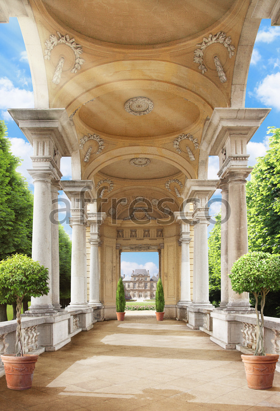 4999 | The best landscapes | Alley with columns | Affresco Factory