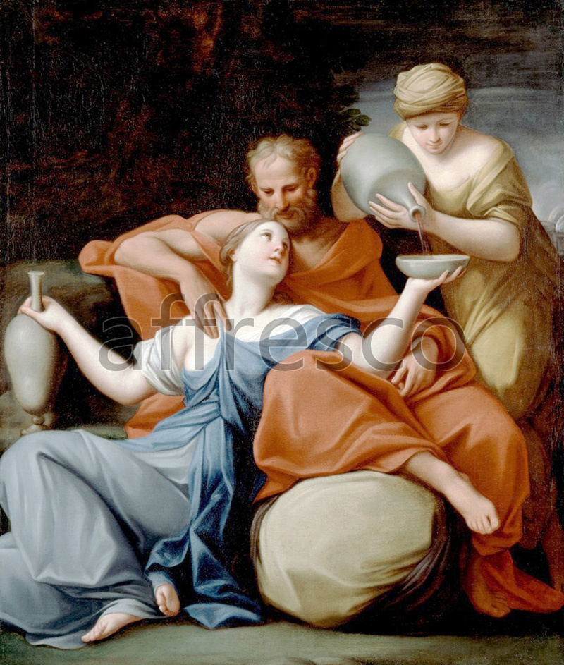 Classical antiquity themes | Franceschini Marcantonio Lot and his Daughters | Affresco Factory