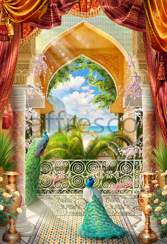 6444 | The best landscapes | Oriental arch | Affresco Factory