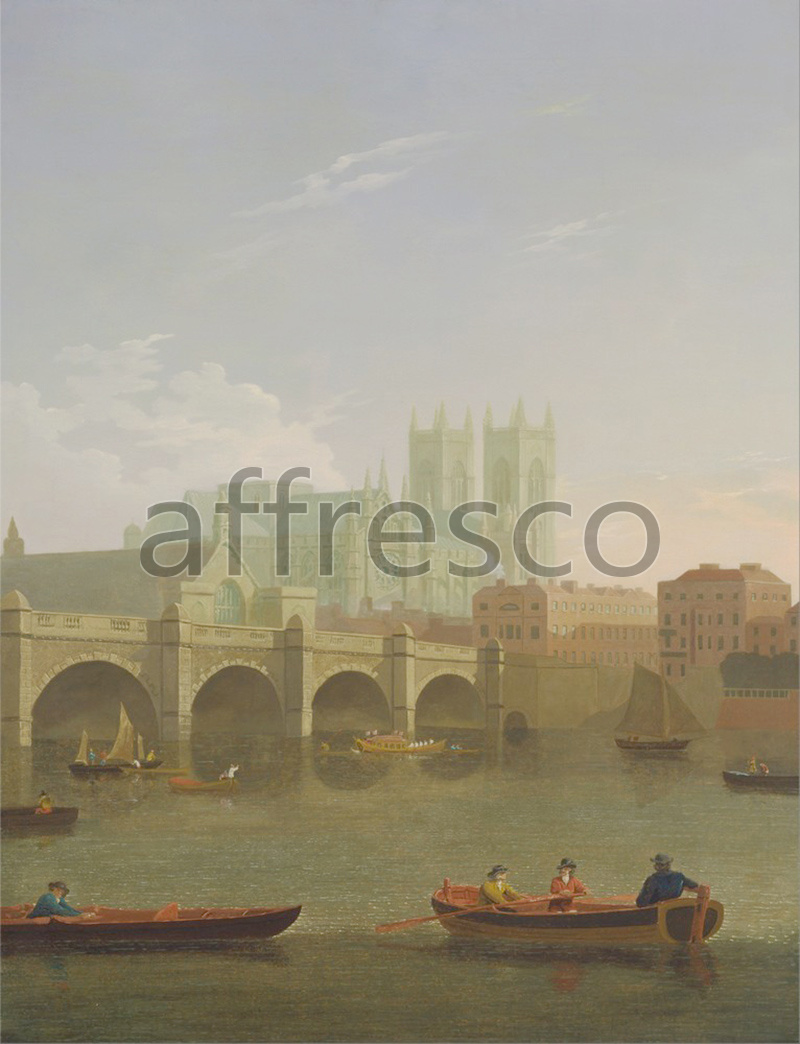 Classic landscapes | Joseph Farington Westminster Abbey and Bridge | Affresco Factory