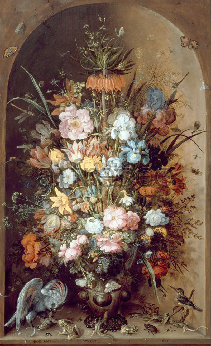 Still life | Roelant Saverij Large flower still life with Crown Imperial | Affresco Factory