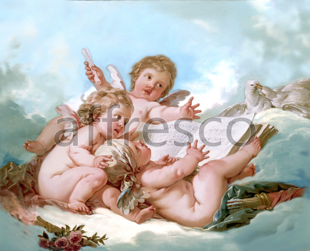 3148 | Classic Scenes | angels in clouds | Affresco Factory