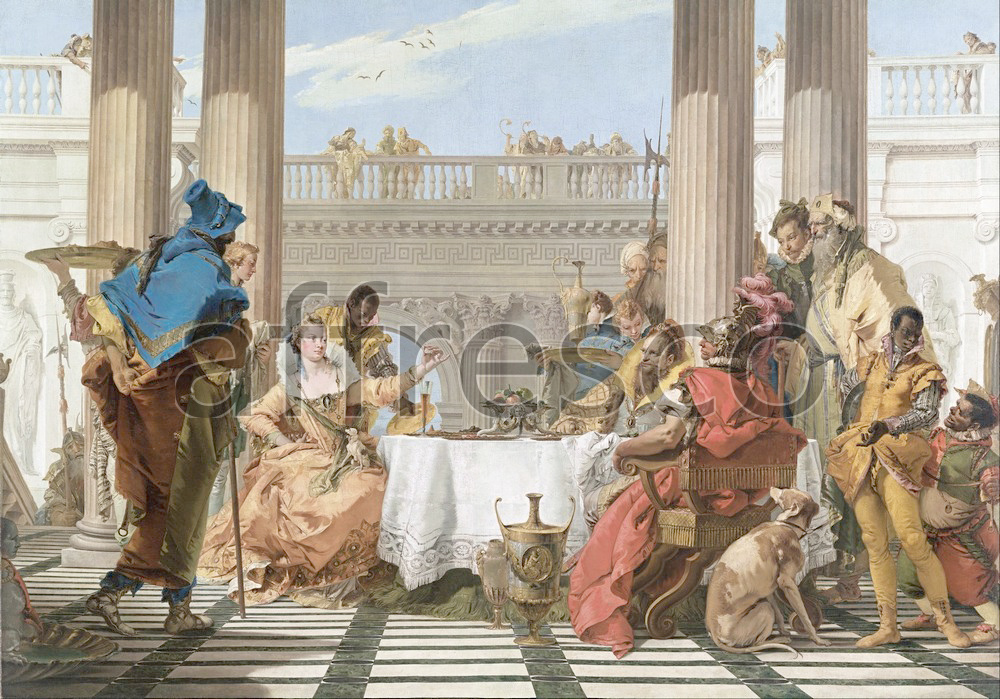 Scenic themes | Giambattista Tiepolo The Banquet of Cleopatra | Affresco Factory