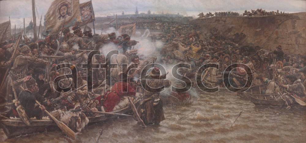 Scenic themes | Vasily Surikov Yermaks Conquest of Siberia | Affresco Factory