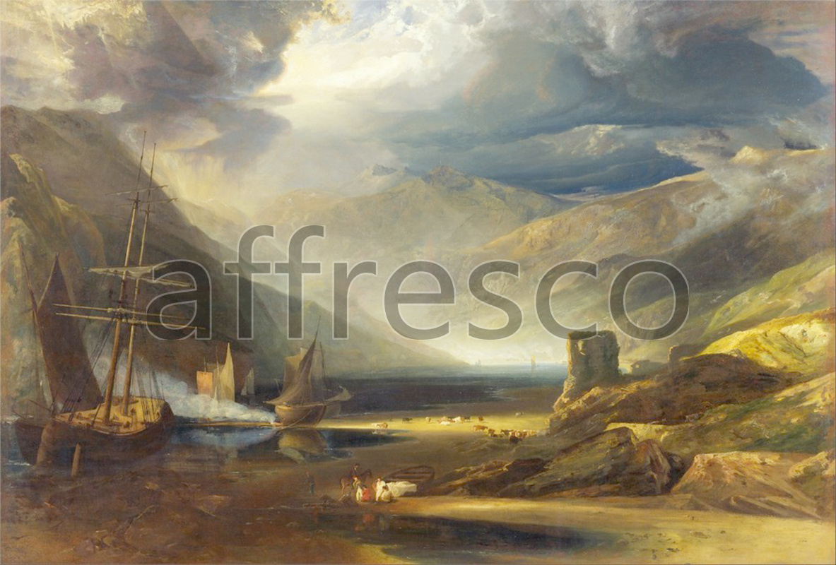 Classic landscapes | Anthony Vandyke Copley Fielding A Scene on the Coast Merionethshire Storm Passing Off | Affresco Factory