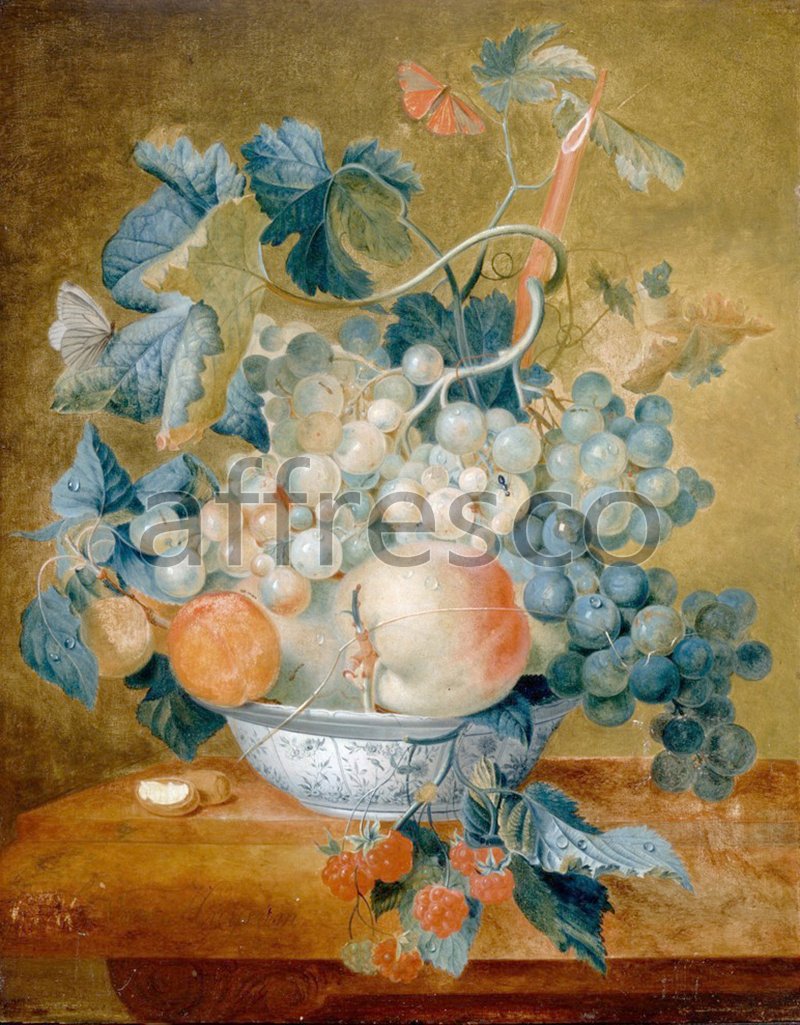 Still life | Van Huysum Michiel A Delft Bowl with Fruit | Affresco Factory