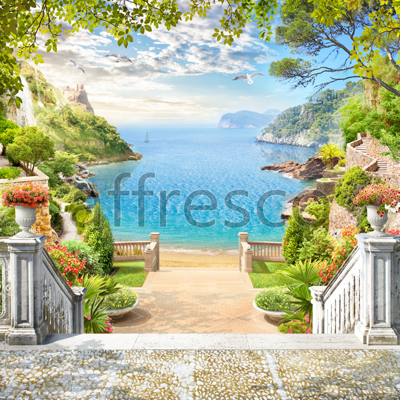 6549 | The best landscapes | Descent to the sea | Affresco Factory