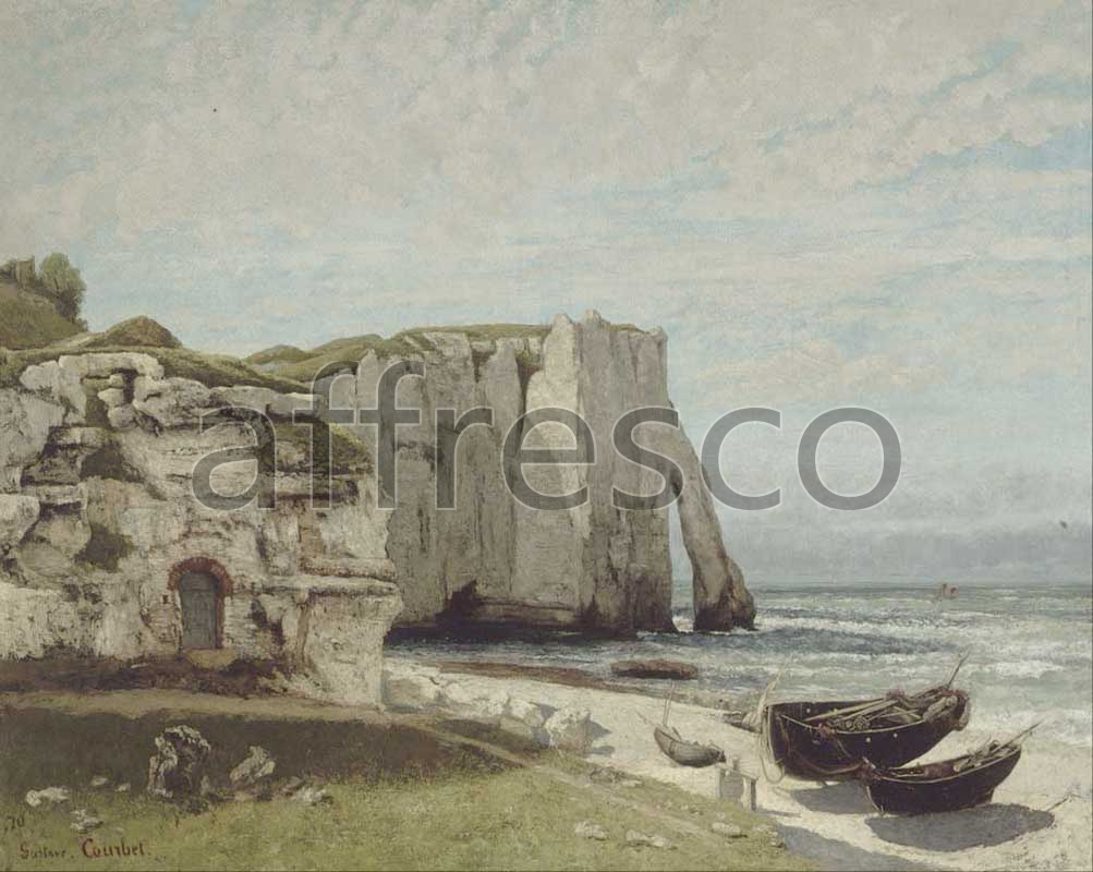 Classic landscapes | Gustave Courbet The Etretat Cliffs after the Storm | Affresco Factory