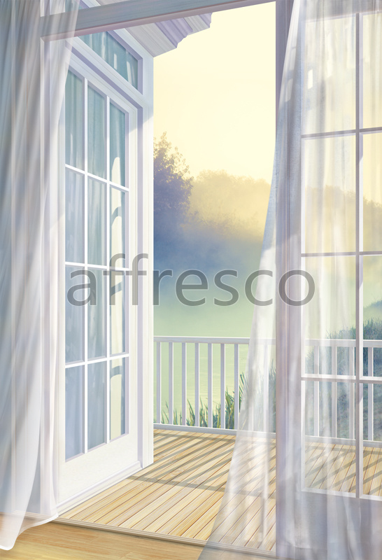 6928 | The best landscapes | Terrace in the morning | Affresco Factory