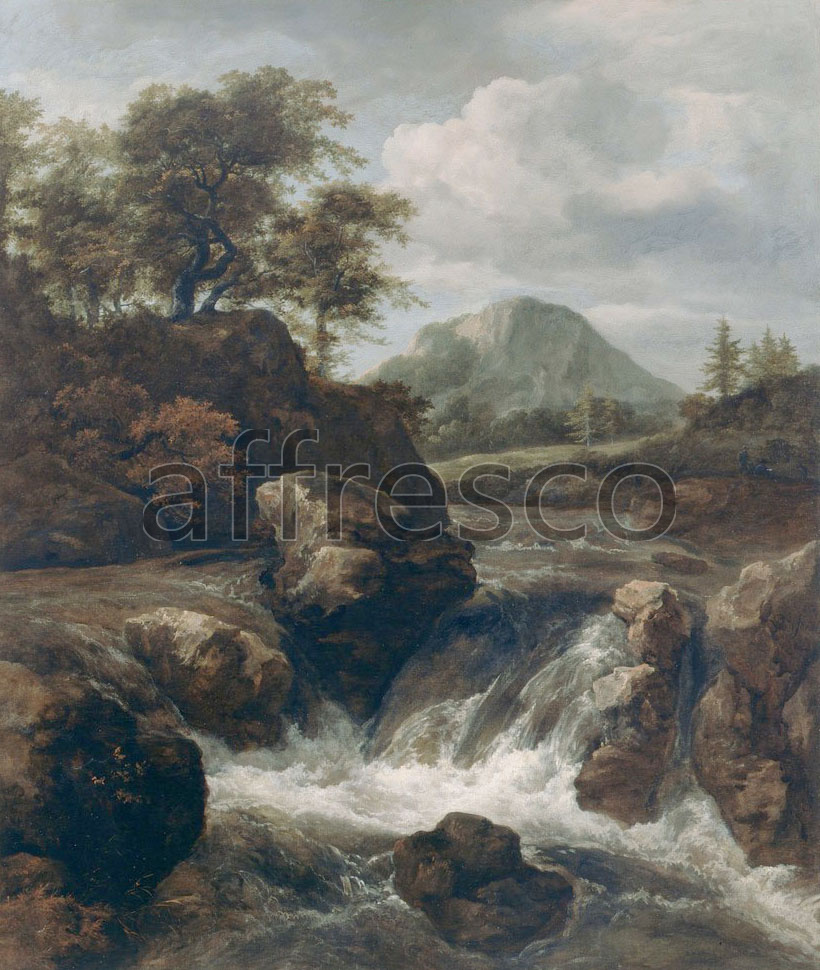 Classic landscapes | Van Ruisdael Jacob A Waterfall | Affresco Factory