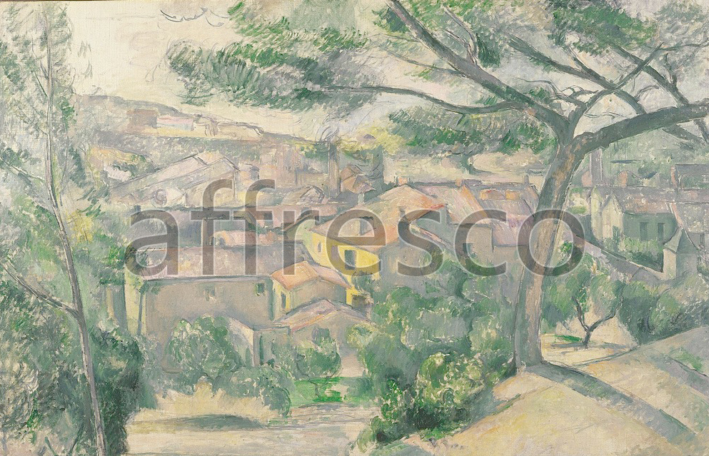 Impressionists & Post-Impressionists | Paul Cezanne Morning View of L Estaque Against the Sunlight | Affresco Factory