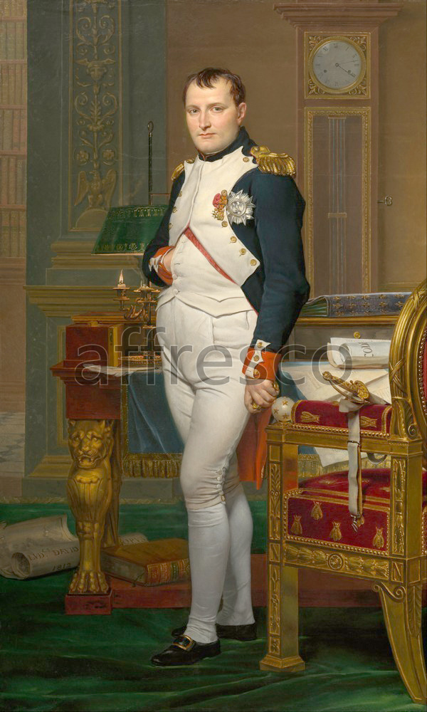 Scenic themes | Jacques Louis David The Emperor Napoleon in His Study at the Tuileries | Affresco Factory