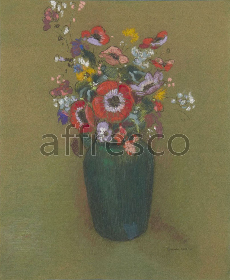 Impressionists & Post-Impressionists | Redon Odilon Vase of Flowers | Affresco Factory