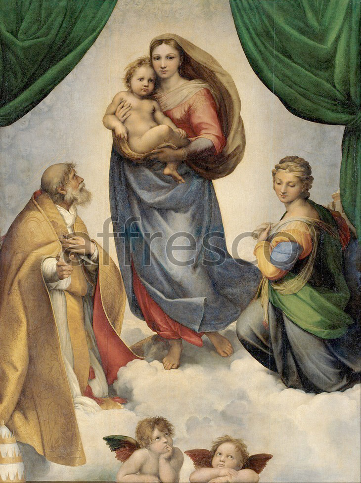 Biblical themes | Raphael The Sistine Madonna | Affresco Factory