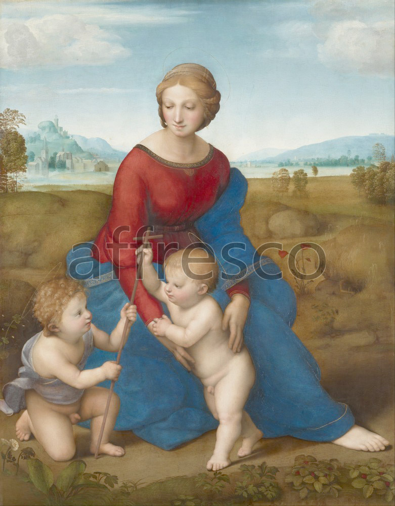 Biblical themes | Raphael  Madonna in the Meadow | Affresco Factory
