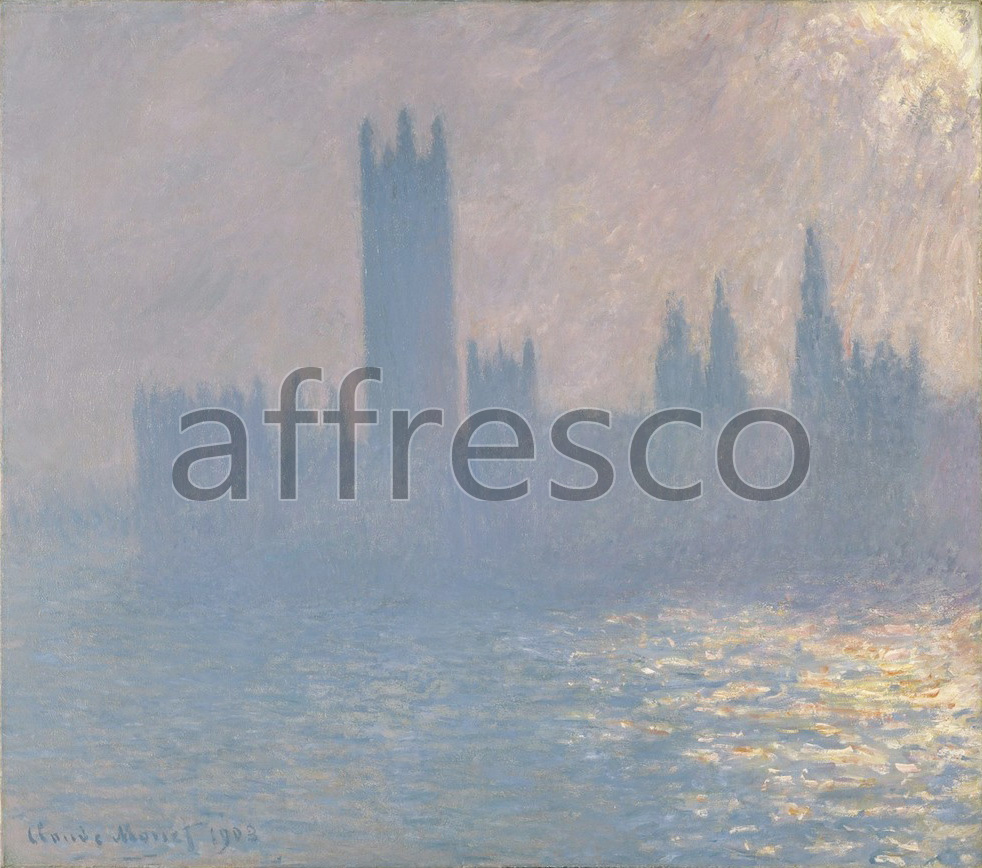 Impressionists & Post-Impressionists | Claude Monet Houses of Parliament Sunlight Effect | Affresco Factory