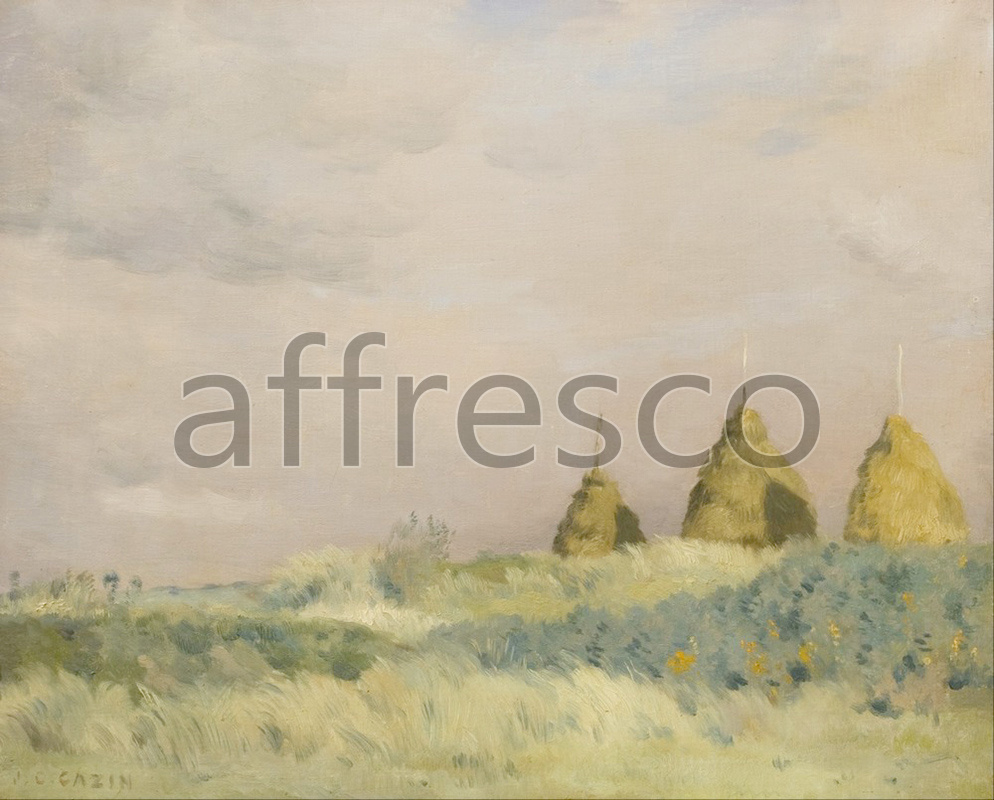 Classic landscapes | Jean Cazin The three stacks | Affresco Factory