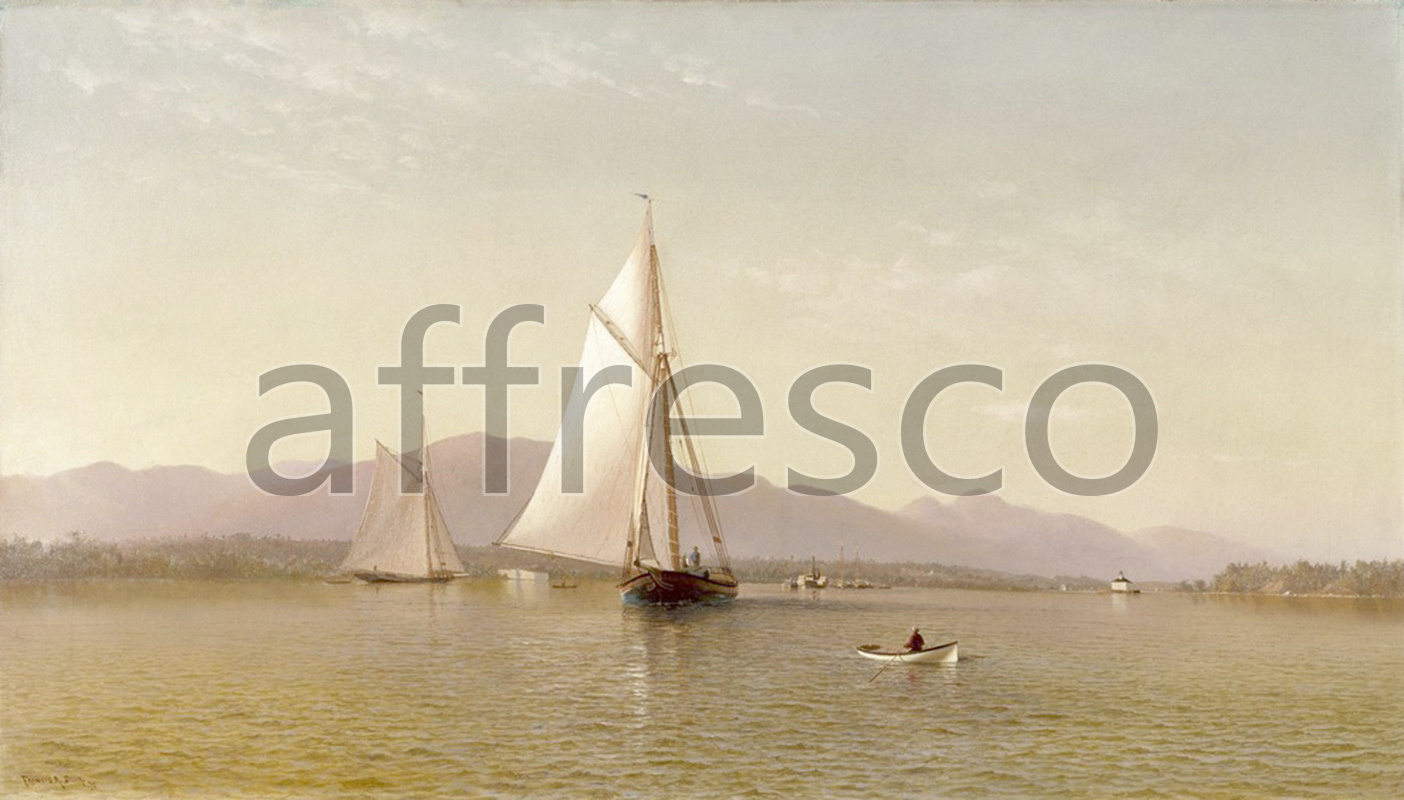 Marine art | Francis Augustus Silva The Hudson at the Tappan Zee | Affresco Factory