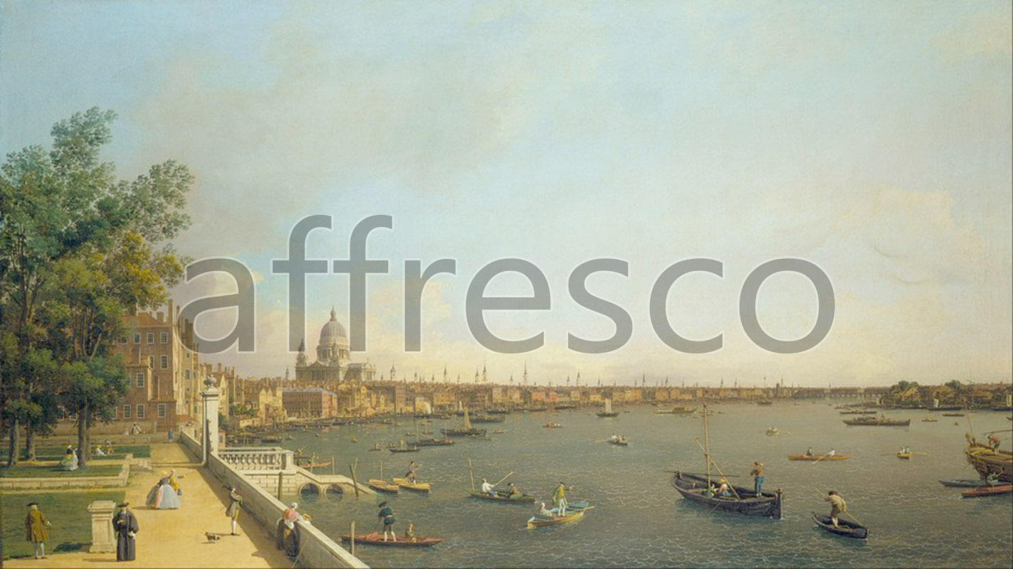 Classic landscapes | Canaletto London The Thames from Somerset House Terrace towards the City | Affresco Factory