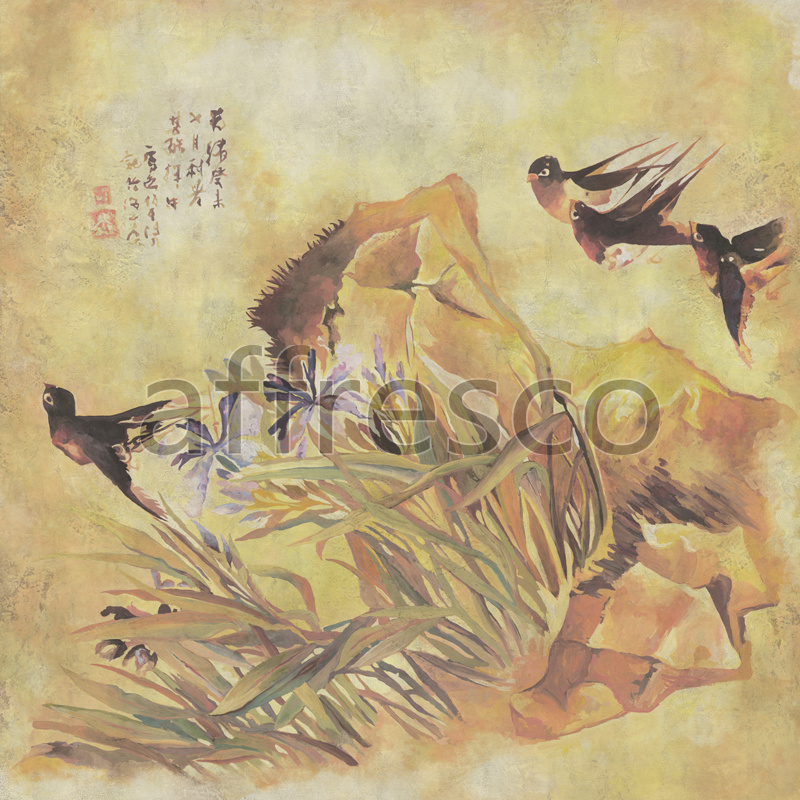 6034 | China & Japan | Японские птички | Affresco Factory