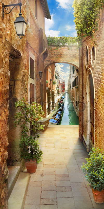 6296 | The best landscapes | Venetian street | Affresco Factory