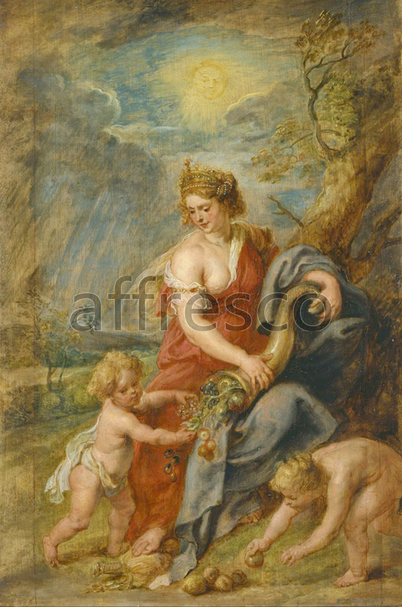 Classical antiquity themes | Peter Paul Rubens Abundance Abundantia | Affresco Factory