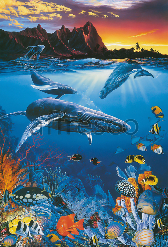 5105 | The best landscapes | Whales | Affresco Factory