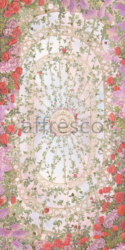 9148 |  Ceilings  | Heaven with flowers | Affresco Factory