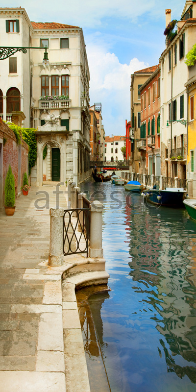 4933 | The best landscapes | Street with a canal | Affresco Factory