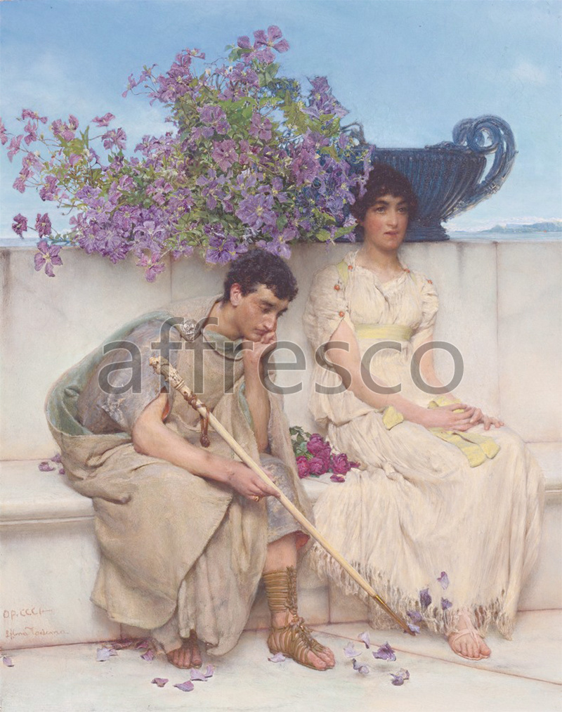 Classical antiquity themes | An eloquent silence by Lawrence Alma Tadema | Affresco Factory