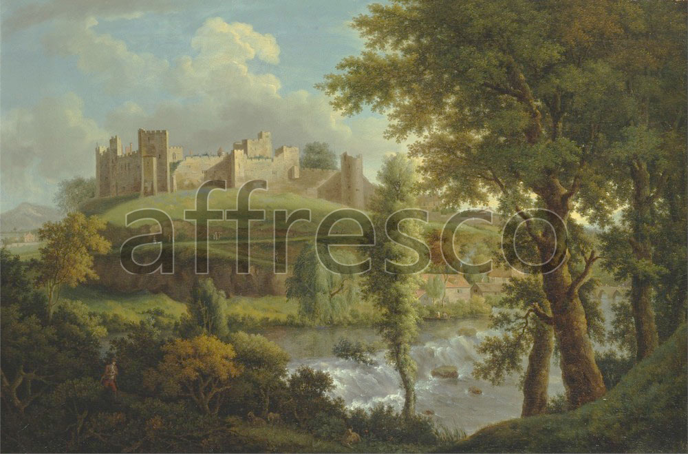 Classic landscapes | Samuel Scott Ludlow Castle with Dinham Weir from the South West | Affresco Factory