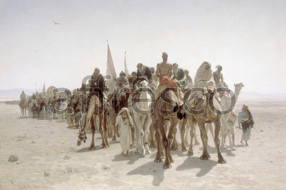 Scenic themes | Leon Belly Pilgrims going to Mecca | Affresco Factory