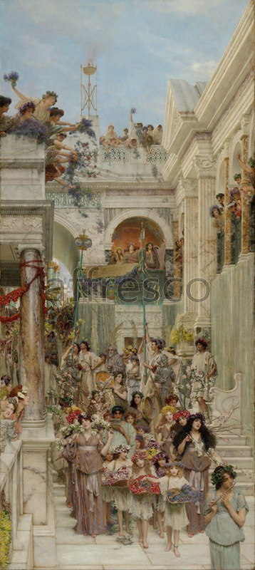 Classical antiquity themes | Lawrence Alma Tadema Spring | Affresco Factory