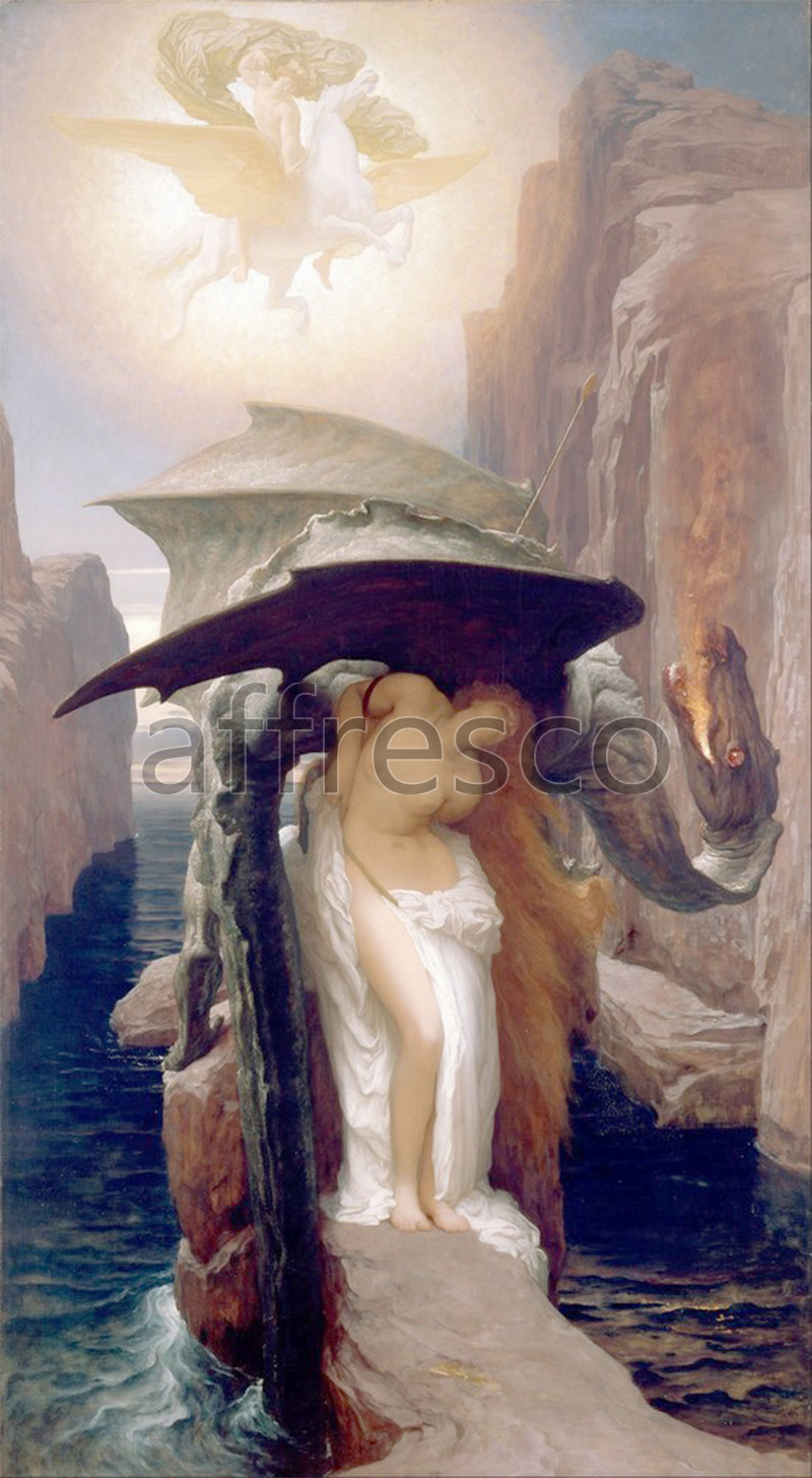 Classical antiquity themes | Frederic Lord Leighton Perseus and Andromeda | Affresco Factory