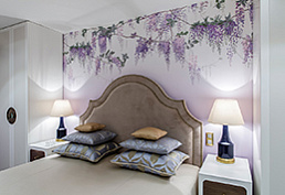 The project «Bedroom with wisteria»,  NTV channel «Kvartirnyi vopros» TV show    