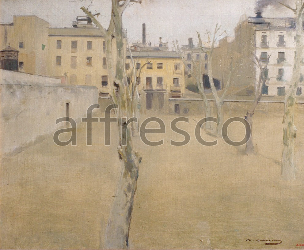 Impressionists & Post-Impressionists | Ramon Casas Courtyard of the old Barcelona prison | Affresco Factory