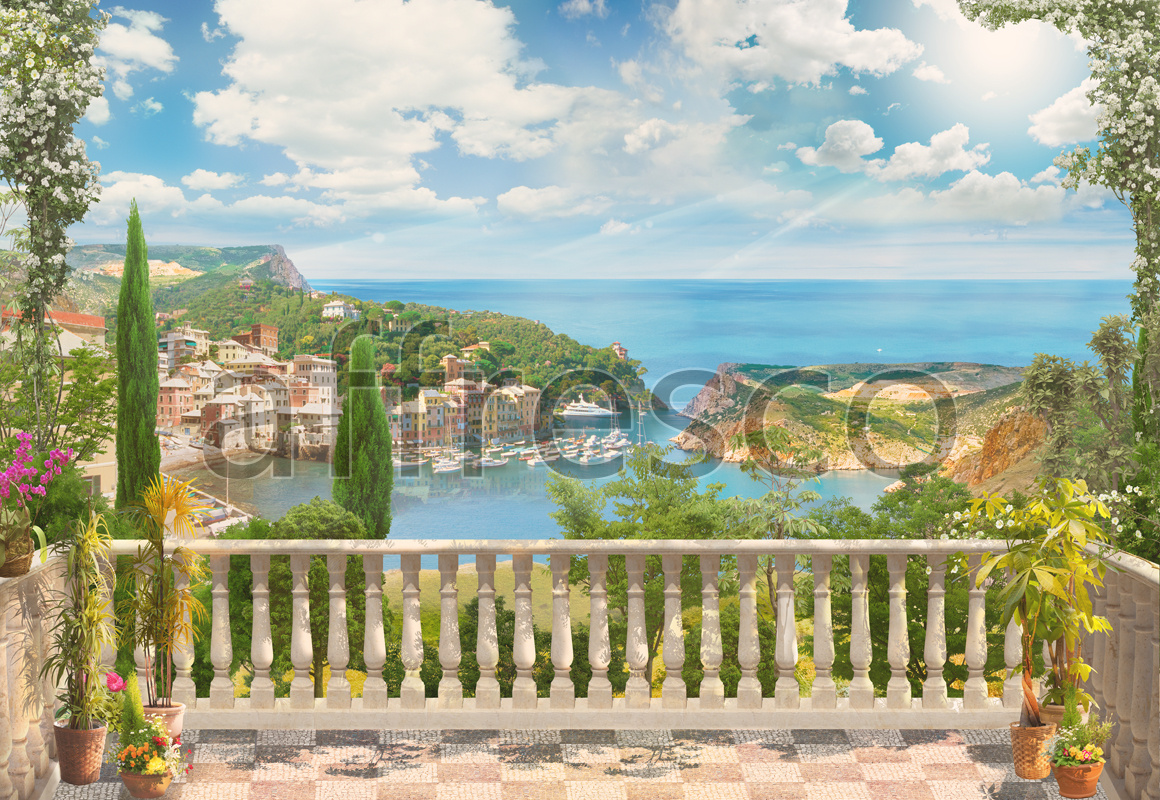 4936 | The best landscapes | Mediterranean balcony | Affresco Factory
