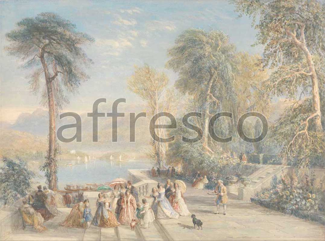 Classic landscapes | David Cox Windermere During the Regatta | Affresco Factory