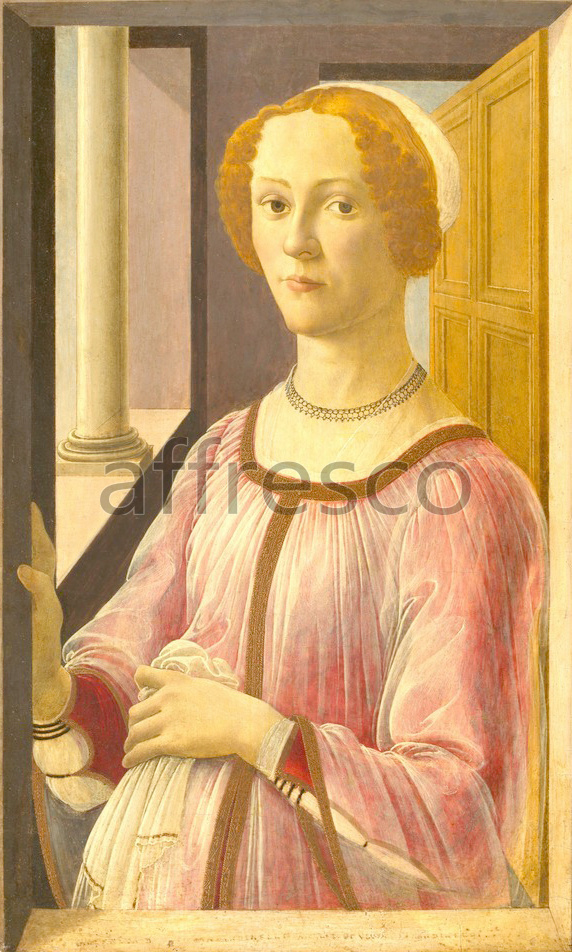Scenic themes | Botticelli Sandro Portrait of a Lady known as Smeralda Bandinelli | Affresco Factory