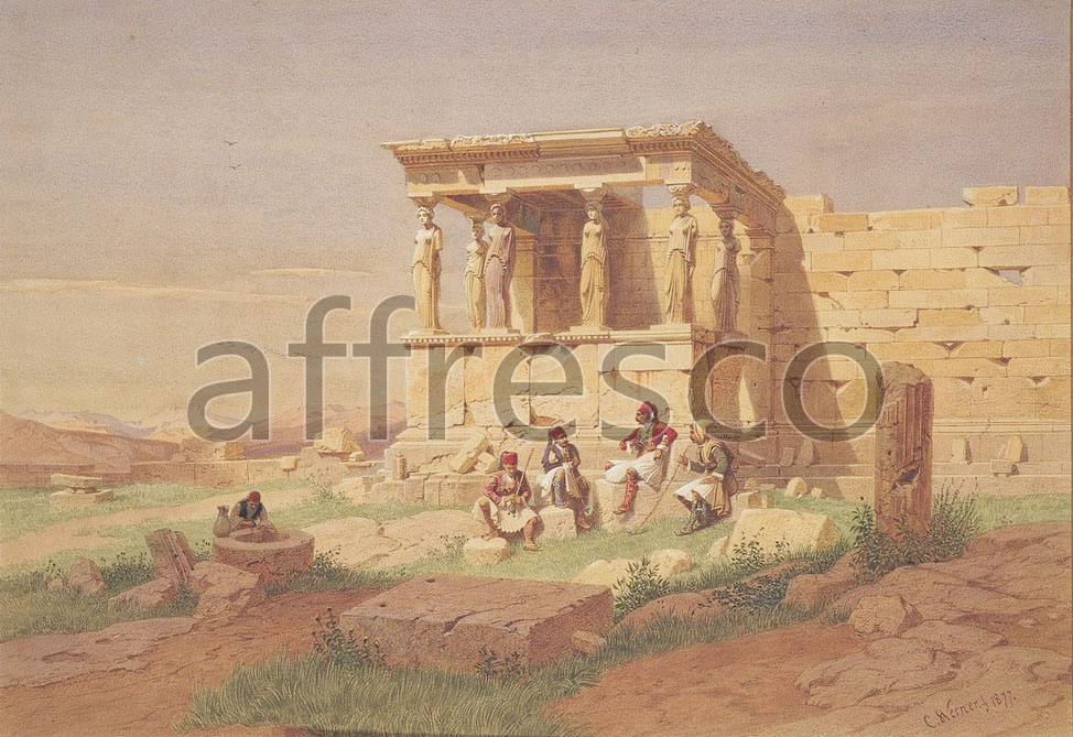 Classic landscapes | Werner Carl Friedrich The Prostasis of the Caryatids on the Erechtheion | Affresco Factory