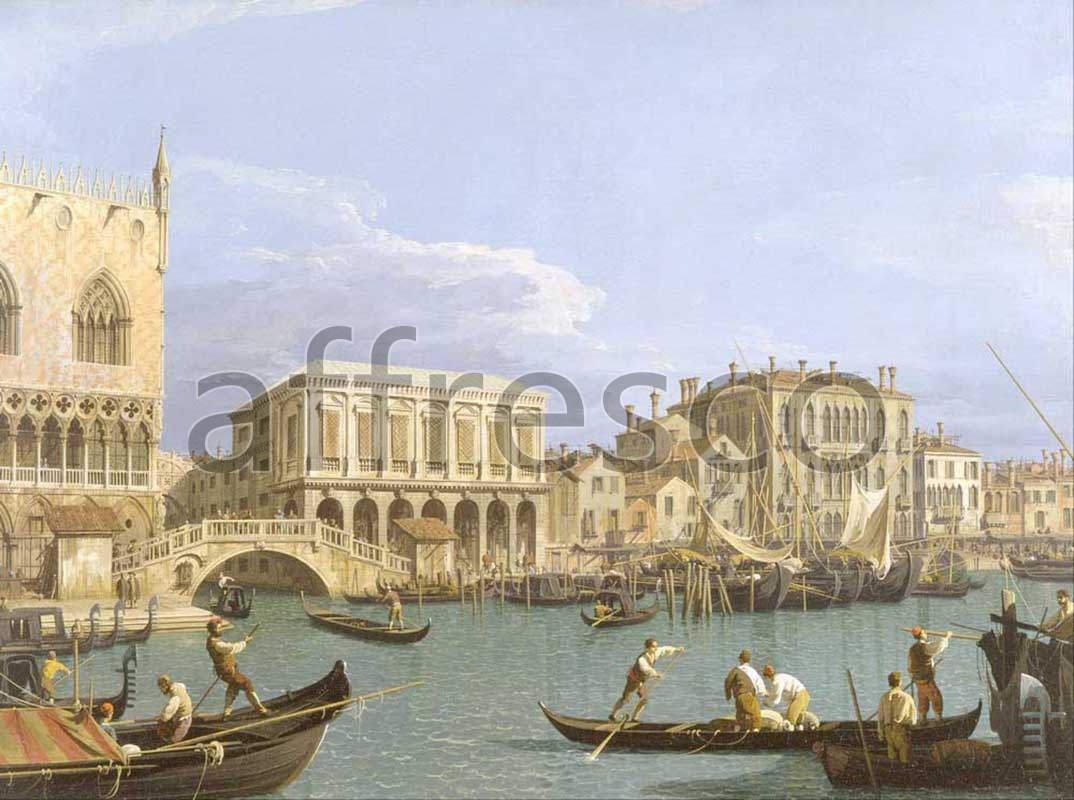 Classic landscapes | Giovanni Antonio Canal called Canaletto View of the Riva degli Schiavoni Venice | Affresco Factory