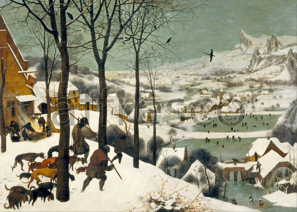 Scenic themes | Pieter Bruegel the Elder Hunters in the Snow Winter | Affresco Factory