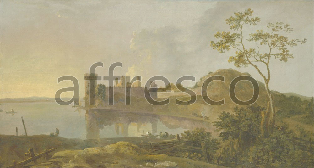 Classic landscapes | Richard Wilson Summer Evening Caernarvon Castle | Affresco Factory