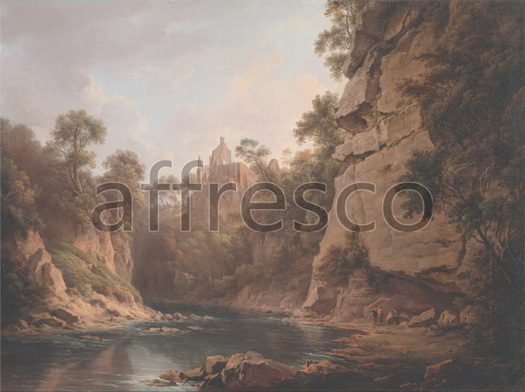Classic landscapes | Alexander Nasmyth Hawthornden Castle near Edinburgh | Affresco Factory